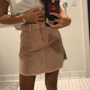 blush corduroy skirt 💕